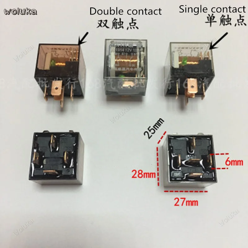 12 V/24 V автомобильный универсальный реле 100A прозрачная водонепроницаемая обувь с светильник 4 фута 5 футов двойной Контактное реле CD50 Q04