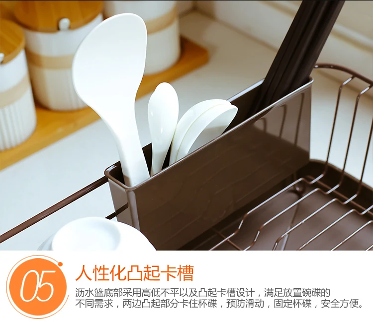 Японская Полка для кухни ASVEL, стойка для приема дренажных тарелок, корзина для хранения воды