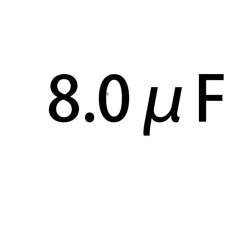 Новинка, 10 шт./лот, компонент 1,5 мкФ 450В переменного тока, электрический вентилятор, кондиционер, вытяжка печи - Цвет: 8uF