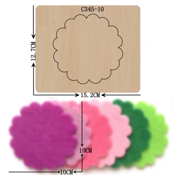 

New Felt, card Wooden die Scrapbooking C-345-10 Cutting Dies for common die cutting machines on the market