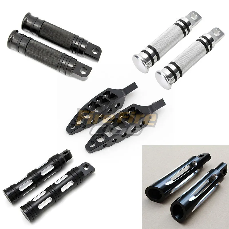 

Motorcycle CNC Aluminum Foot Pegs Footrest For Harley Sportster Iron Touring Custom Dyna Fat Bob Softail Fat Boy For Male Mount