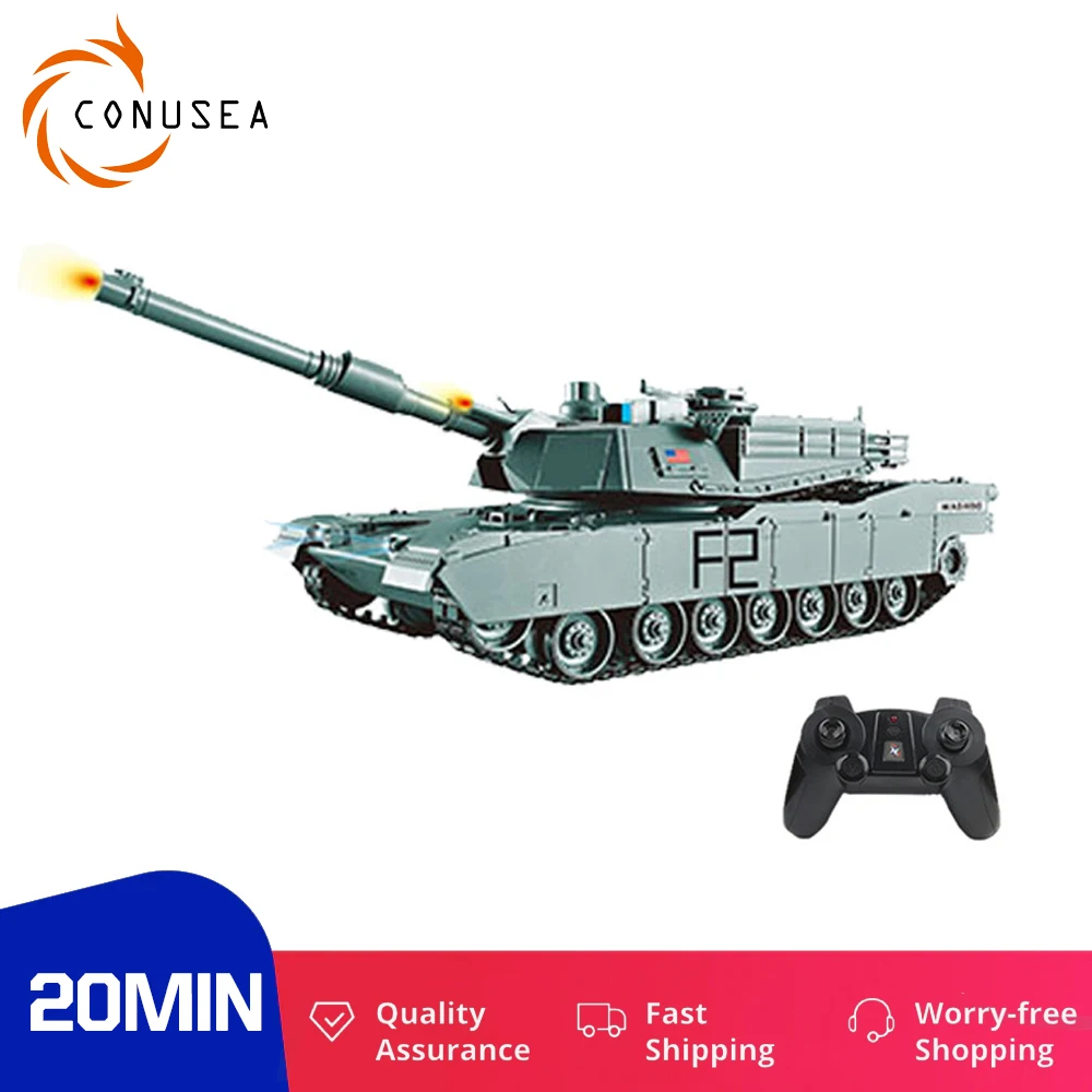 Conusea Rc Battle Tank Model Toy Cars On Radio Control Car Military Truck World of Tanks with Shoot Bullets Boy Toys for Kids | Игрушки и