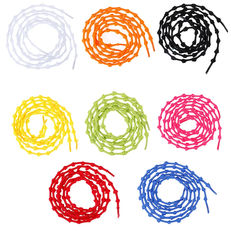 1Pair 75cm Coiled Elastic Shoe Laces No Tie Shoelaces Elastic Laces With Knots For Men Women Shoes Adult Kids Sneaker Shoes