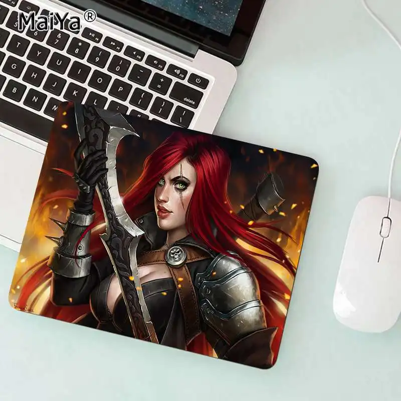 Not Lock Edge20x25cm Maiya красивый резиновый компьютерный игровой коврик с аниме Катарина резиновый компьютерный игровой коврик для ПК - Цвет: Not Lock Edge20x25cm