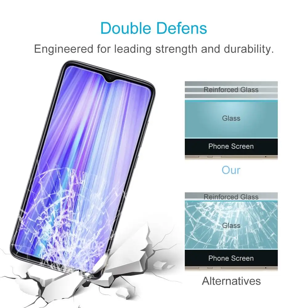 For Xiaomi Redmi Note 8 / Note 8 Pro Tempered Glass Film for Redmi Note 8 Pro / Note 8 Smartphone Screen Protector Screen Guard