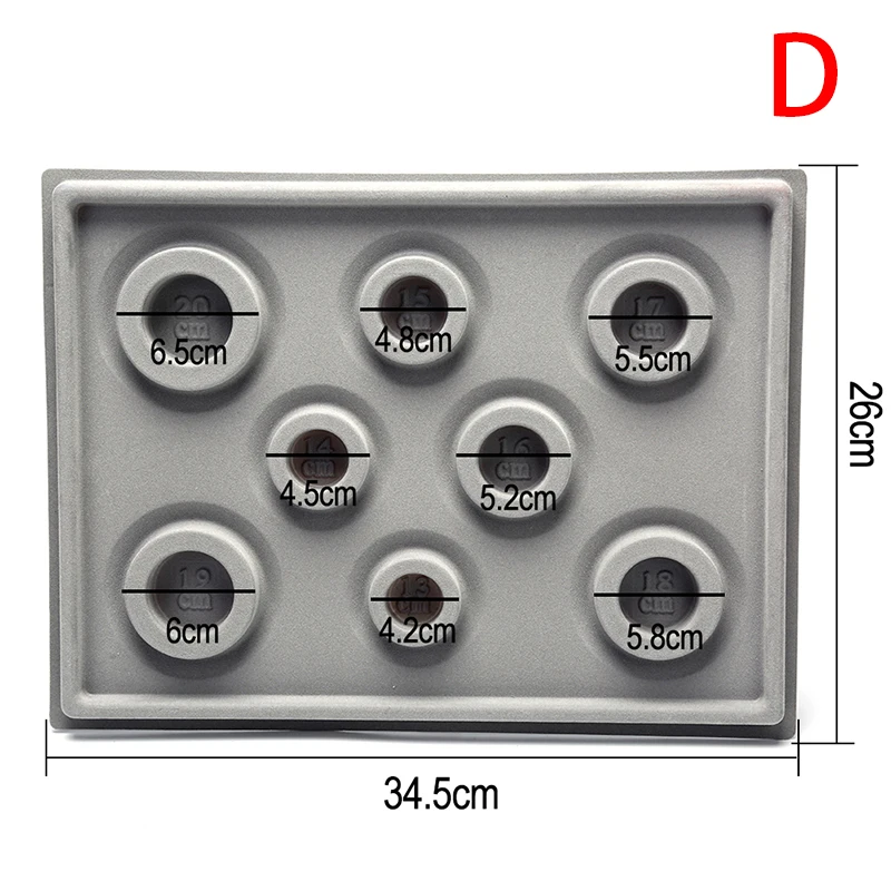 1 шт. флокированные бусины доска браслет Бисероплетение ожерелье ювелирных изделий лоток ремесло DIY инструмент - Цвет: D