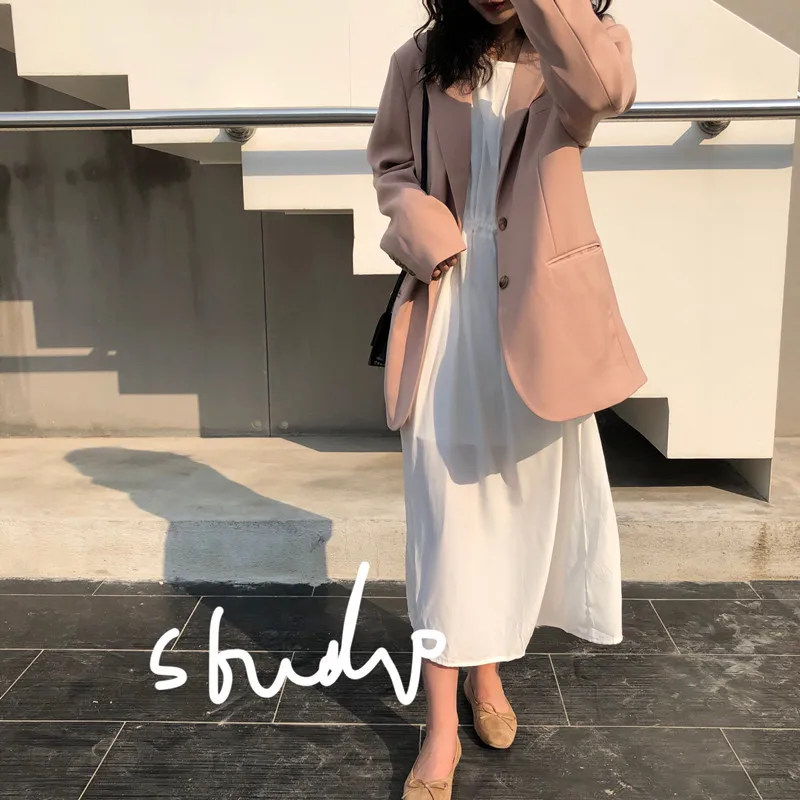 

Small Suit Coat Women's Spring And Autumn Young-Style Loose-Fit Korean-style 2019 New Style Fashion Elegant Online Celebrity Sui