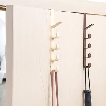 

Over Door Hanging Rack Wall Mounted Clothes Towel Storage Holder Home Jacket Bag Practical Hanging Rack
