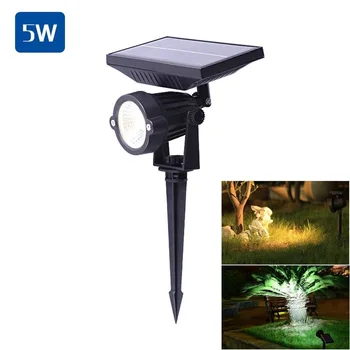 

Solar Powered LED Lamps 5W Solar Garden Lawn Light Waterproof Outdoor Landscape Solar Lighting Spike LED Path Lights