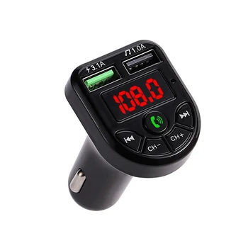 

Onever Bluetooth 5.0 FM Transmitter Car Kit MP3 Modulator Player Wireless Hands-free Audio Receiver Dual USB Fast Charger New