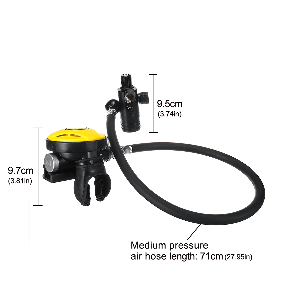 3в1 3000PSI M18x1.5 Подводное кислородное Ныряние Средний давление трубка второй уровень дыхания первый уровень снижение давления клапан S400