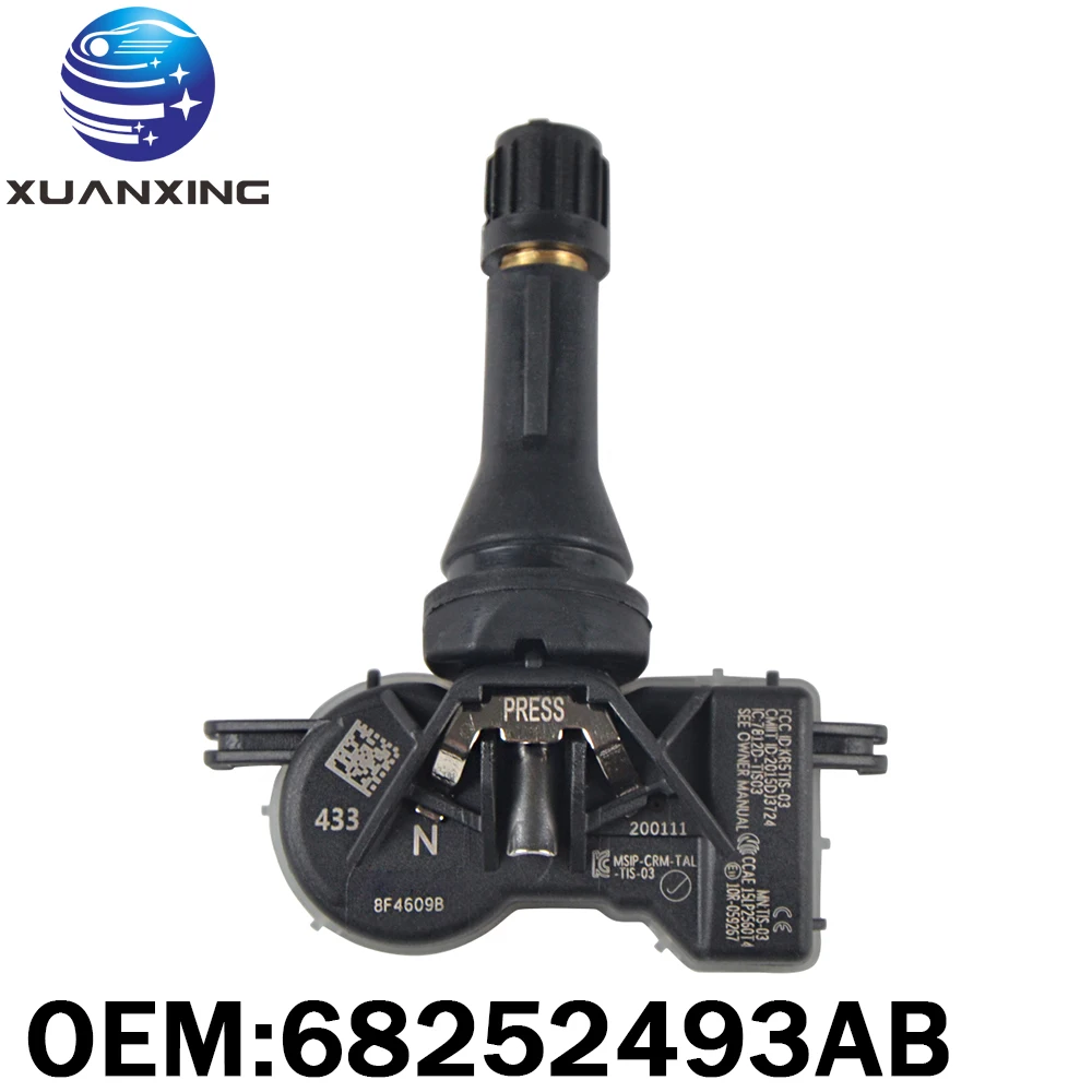 Датчик давления в шинах 68252493AB TPMS 433 МГц для CHRYSLER VOYAGER Dodge Дротика Jeep 2019 2020|Системы