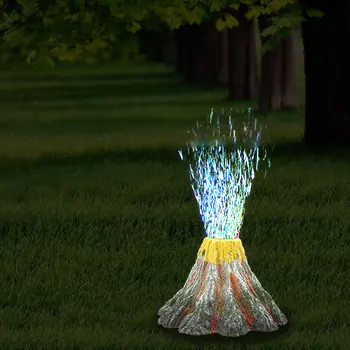 

Colorful Aquarium Volcano Ornament Kit Air Bubbler Decorations for Fish Tank Aquarium Air Bubbler with LED Light