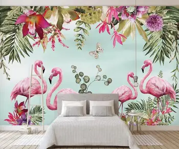 

[Self-Adhesive] 3D Flamingo 3233654 Wall Paper mural Wall Print Decal Wall Murals