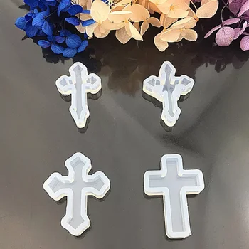 

1pcs Cross Silicone Mold Diy Resin Jewelry Pendant Necklace Pendant Expoxy Mold Resin Molds For Jewelry Making Tools