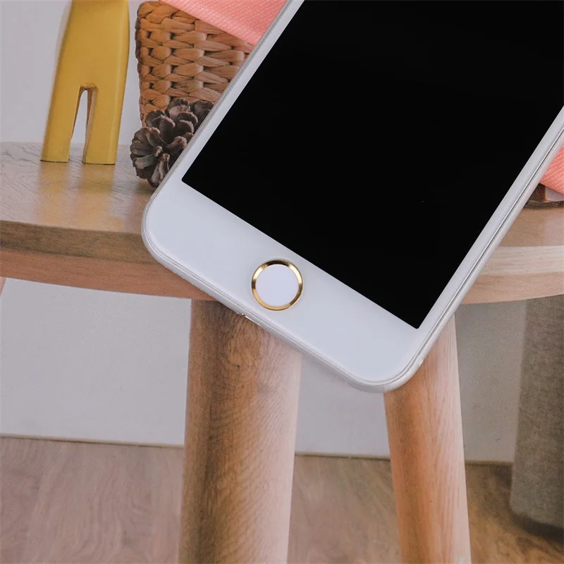 Мультфильм алюминиевый сенсорный ID сенсор домашние наклейки для кнопок для IPhone 5S 5C SE 6 6S 7 8 Plus для iPad Air 2 Mini 4 панель дверного замка для отпечатка пальца
