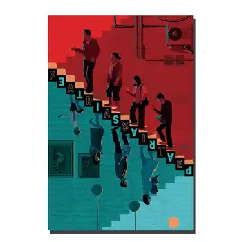 

C513 parasite movie Art Posters and Prints Wall Pictures for Living Room 12x18 27x40 8x12 Canvas Painting