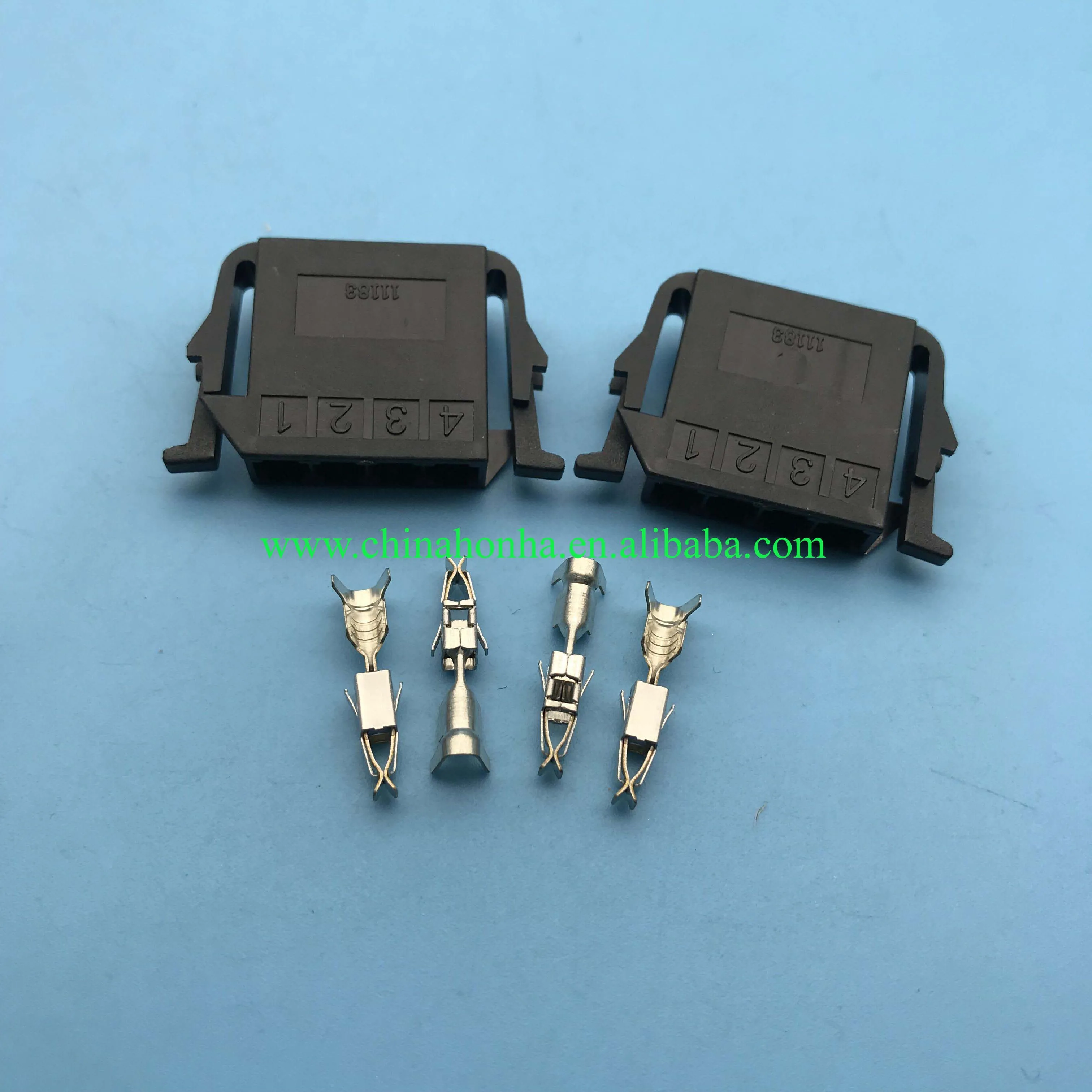 10 pcs 4pin мощность задние фары Разъем Автомобильный провод жгут разъем 191972704 с 2,8 мм шпильки - Название цвета: 10 pcs