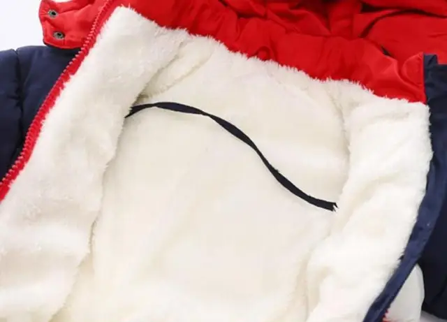 Baby Boy Winter Duck Down Snowsuit Newborn Thick Outerwear Rompers Fleece Liner  6