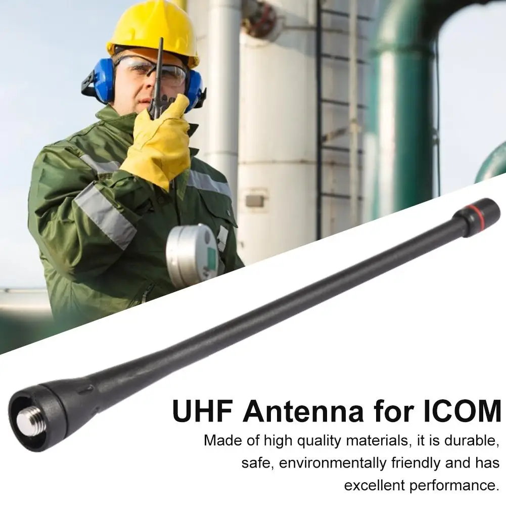 Портативная рация антенна VHF радио Резина 16 см Портативное двухстороннее радио 50 Ом 136-174 МГц 1.8dBi антенна для ICOM IC-F3