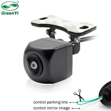 Hd 170 graus ccd fisheye lente do carro reversa backup câmera de visão traseira vista frontal lado cctv veículo estacionamento câmera