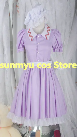Touhou Project Maribel Hearn Dress Uniform Clothes Cosplay Costume,Custom Size Halloween