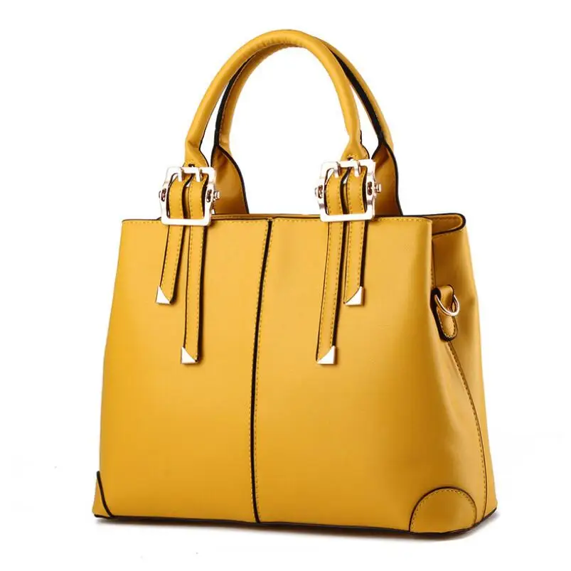 

2019 Women Shoulder Bag Luxury Soft Leather Large Bag Female Messenger Bags Big For Ladies Solid Color Zipper Handbag