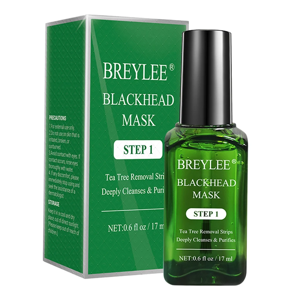BREYLEE Tea Tree Oil Blackhead Remover Blackhead Removing Kit Blackhead Solution Blackhead Mask Pore Refining Serum