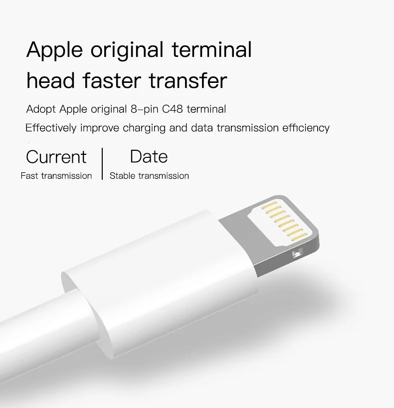 HKHUIBANG кабель на айфон оригинальный шнур оригинал usb для iPhone 11 X Xs 2.4A зарядка