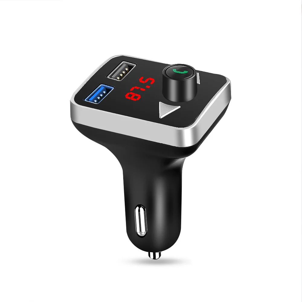 

Bluetooth FM Transmitter MP3 Player Handsfree Car Kit Support U disk AUX 3.1A Dual USB Charger Power Adapter For Car DVR Radio