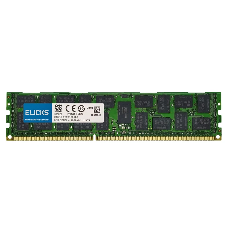 Elicks ddr3 memória do servidor 1333mhz 1600mhz 1866 ram 10600r reg ecc para x58 x79 placa-mãe geral