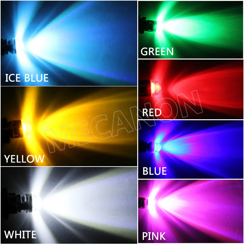 T10 3030 1SMD Car led wide bulb modified license plate light door light-6-水印