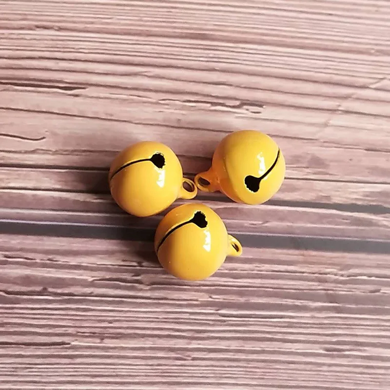 lemon Модные рождественские аксессуары, Рождественские Подвески для колокольчиков, железные цветные бусины, сделай сам, ювелирные изделия - Цвет: lemon