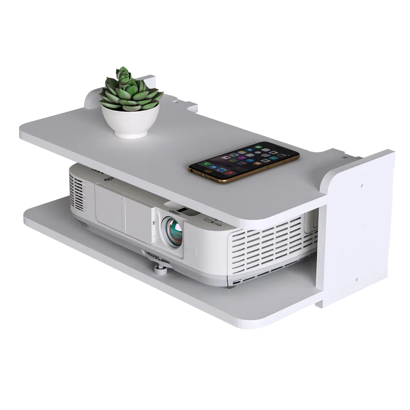 TV Set Top Box Rack Punch Free Wall Mounted Router Storage Box