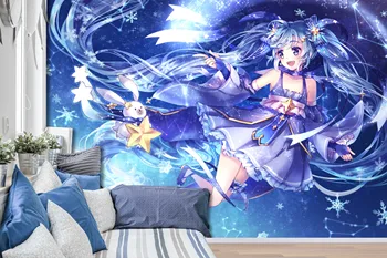 

[Self-Adhesive] 3D Hatsune Miku 142 Japan Anime Wall Paper mural Wall Print Decal Wall Murals Belly