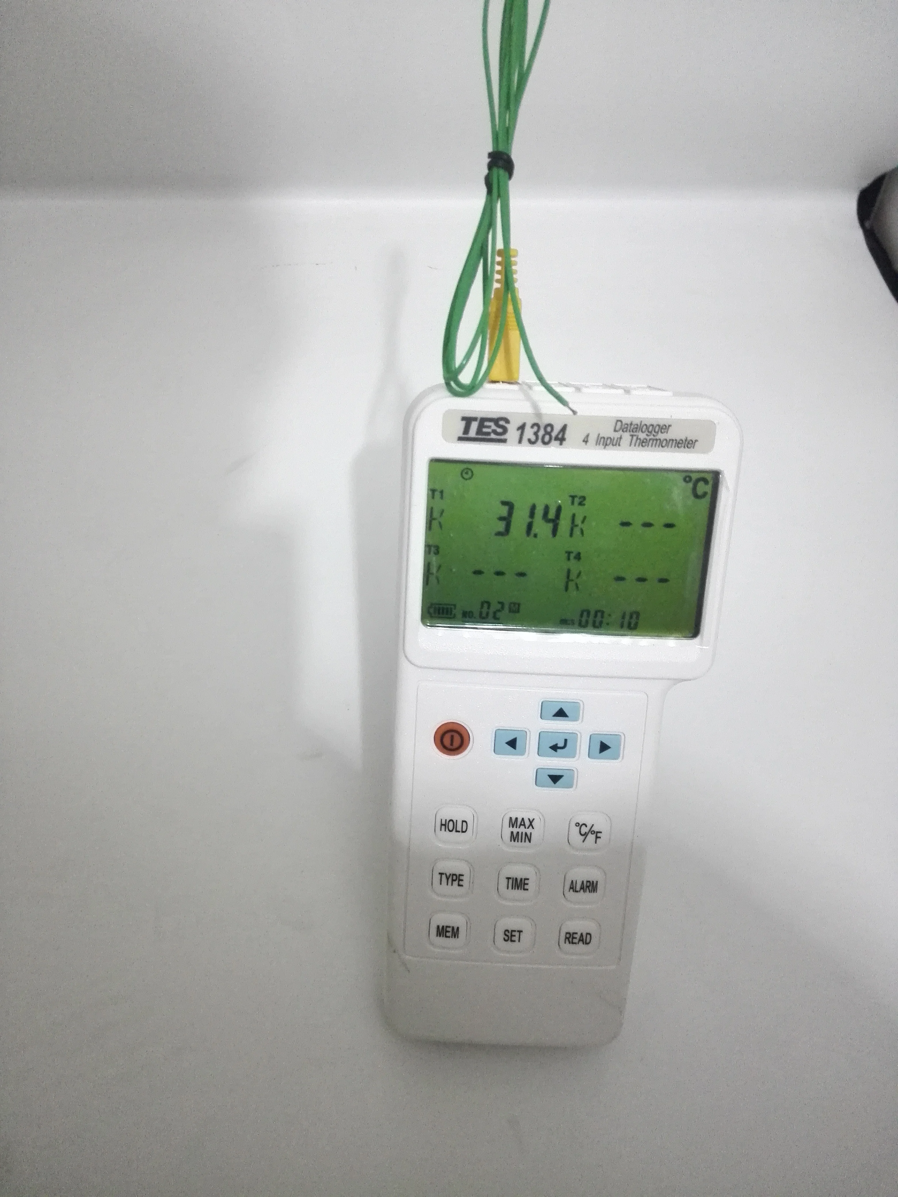 TES-1384 4 Input Thermometer Datalogger Temperature Meter Tester TES1384