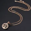 Libra Zodiac Sign Necklace For Women Men 585 Rose Gold Pendant Necklace Women's Fashion Jewelry Personal Birthday Gifts GP279 ► Photo 3/6