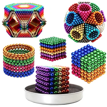 

5mm Balls neodymium magnet Sphere 216pcs/set Creative magnets imanes Magic Strong NdFeB colorful buck ball Fun Cube Puzzle