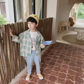 

Unisex Jackets Casual Plaid Blazer for Girls Boys Ourwear 2019 Autumn Baby Girl Jackets Kids Coats 2 3 4 5 6 7 8 Y Chid Clothes