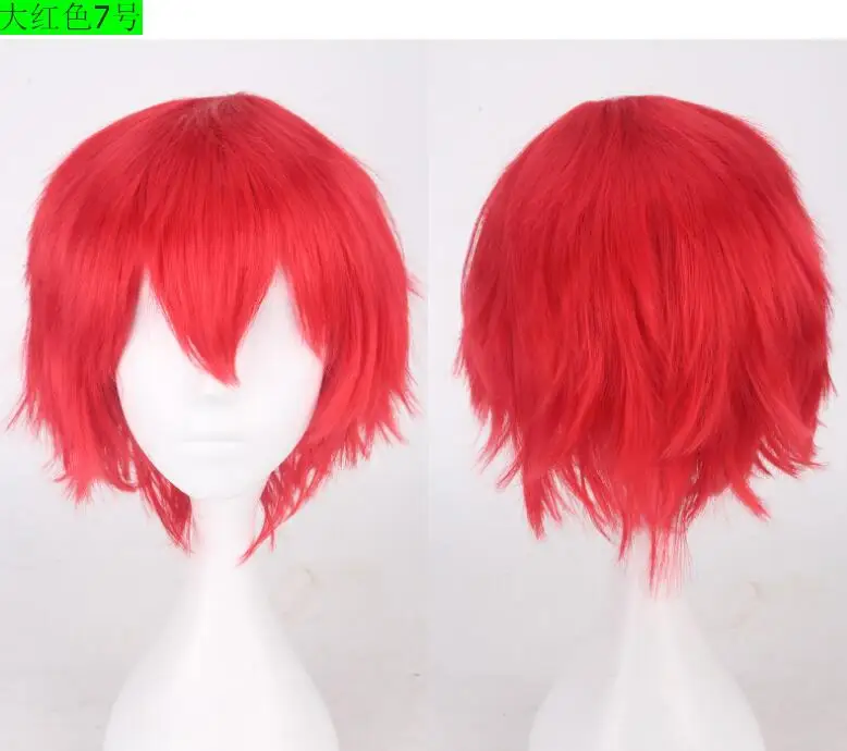 30CM 20 Colour Game Persona 5 Kurusu Akira Short Wig Cosplay Costume Heat Resistant  Hair Joker Amamiya Ren Men Wigs