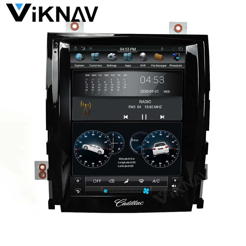 

10.4 inch Car multimedia player vertical screen for-Cadillac escalade 2006-2012 car radio DVD player auto GPS navigation