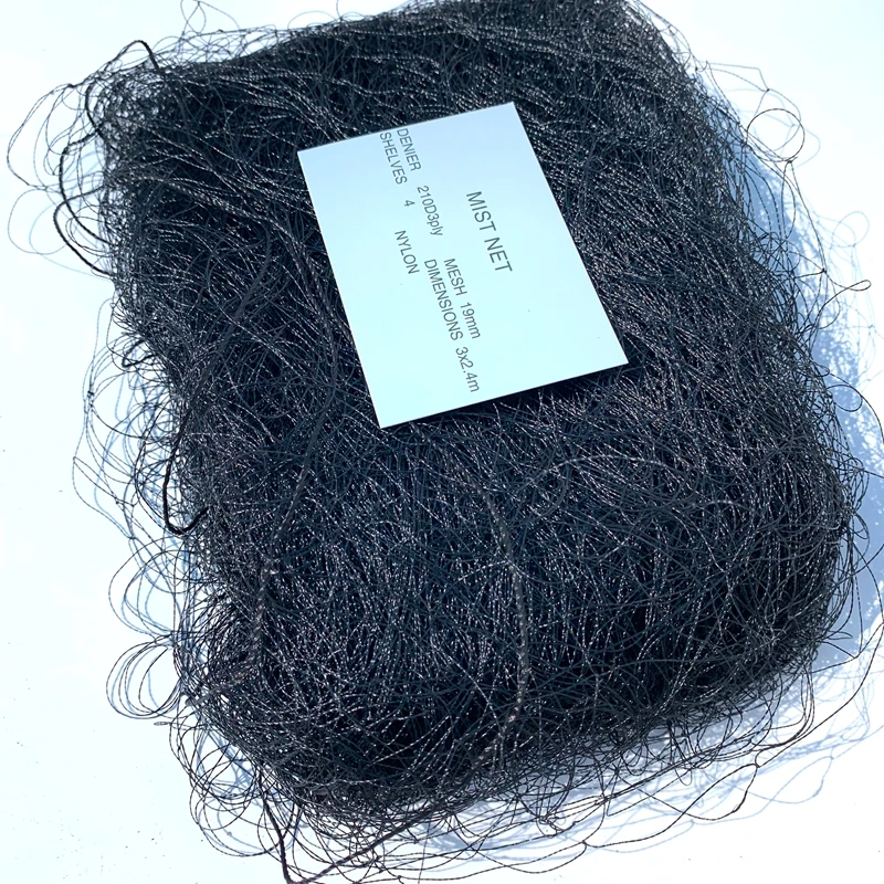 

2.4x3M High Quality Deep Pockets Nylon Mist nets 15mm Hole Orchard Garden Anti Bird Net Knotted Mist Net 1pcs