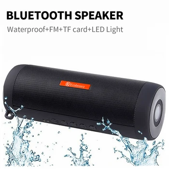 

Wireless Bluetooth Speaker Waterproof Portable Outdoor Bass Column Loudspeaker FM Raido SD Card Aux Micro Hands-free