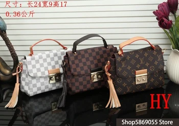 

Luxury Louis Vuitton LV- Leather Handbags Women Bags Designer Brand Women's Shoulder Bags Large Capacity Ladies Hand Bags L160