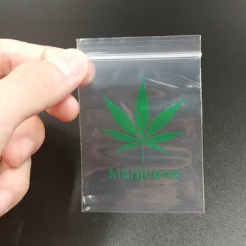 

Weed Zip Lock Bags Tobacco Sealed Storage Baggies 6X8cm 50pcs/lot