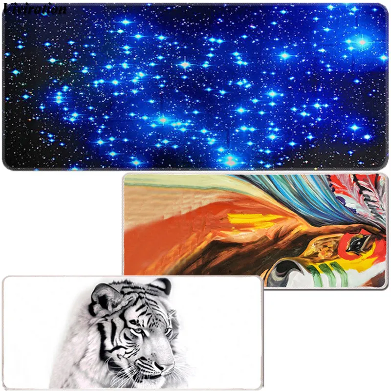 Rubber Non-slip Locking Edge Mouse Pad For Laser Mice Speed Keyboard For Overwatch Csgo CF Casual Large Gamer Gaming Accessories