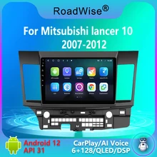 

Roadwise Android 12 For Mitsubishi Lancer 10 CY 2007 - 2012 Car Radio Multimedia Video Player Navigation GPS No 2din 2 din Dvd