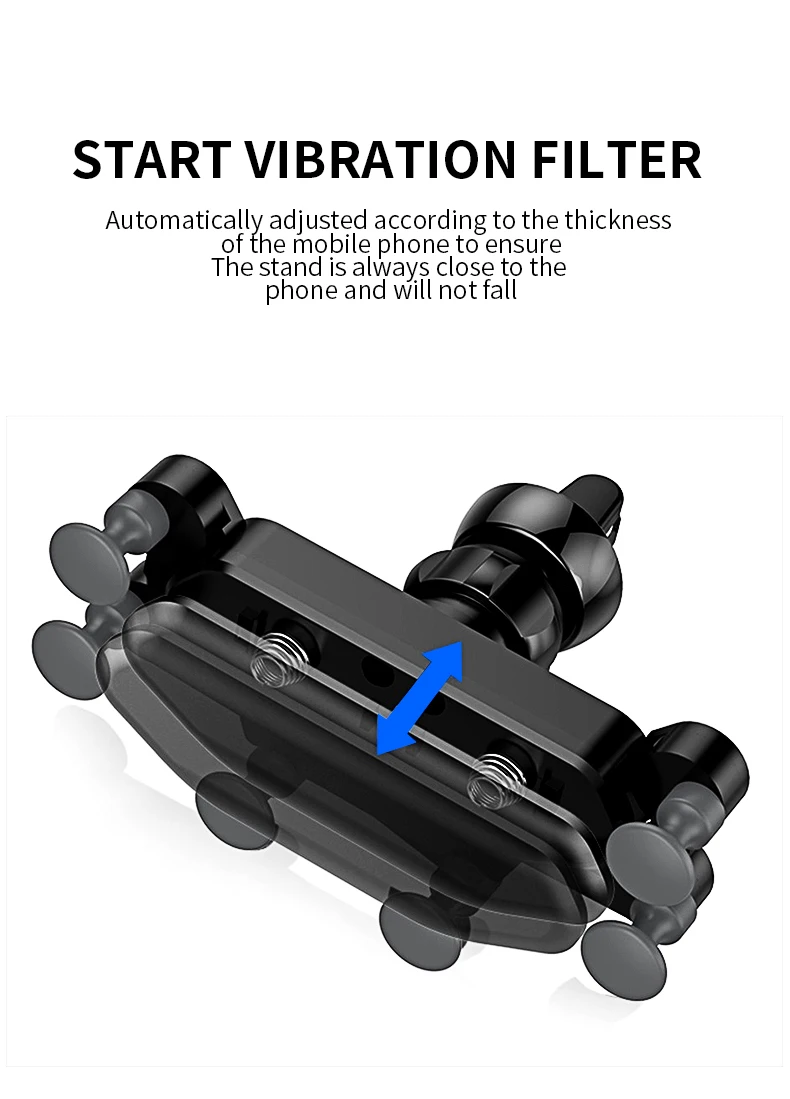 Гравитационный Автомобильный держатель для телефона, держатель на вентиляционное отверстие автомобиля, автомобильный держатель для iPhone 8 X XS Max, samsung, Xiaomi, универсальный держатель для мобильного телефона