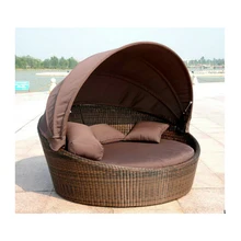 Уличные диваны PE ротанга шезлонг диваны кровать подушка яйцо стул для садовой мебели 0402-872
