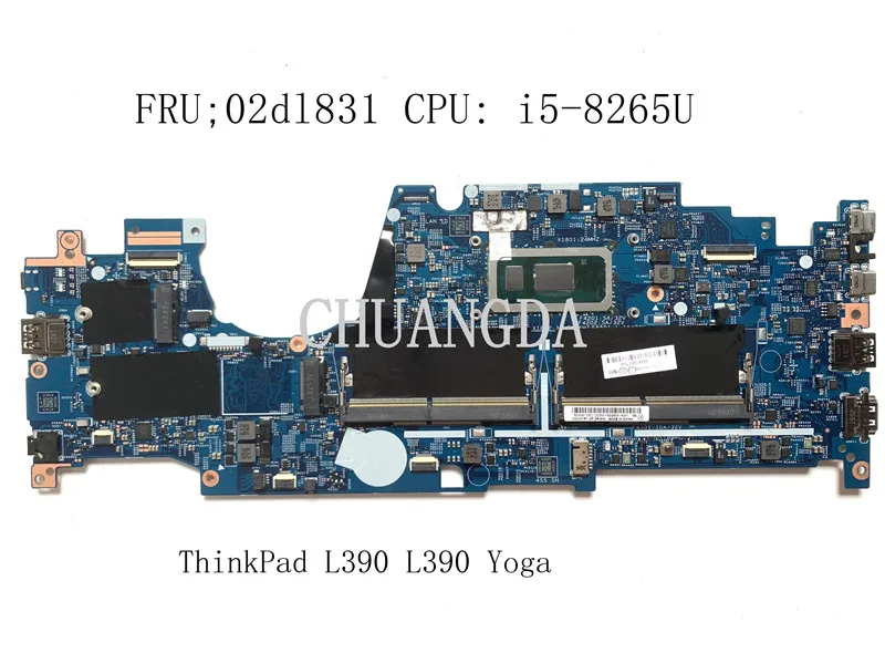 Per Lenovo Thinkpad L390 Scheda Madre Per Laptop Yoga Lkl-2 18724-1 Fru 02 Dl831 Cpu: I5-8265U
